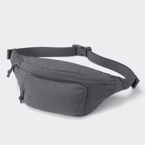 GU Gray Soft Nylon Belt Bag - Unisex